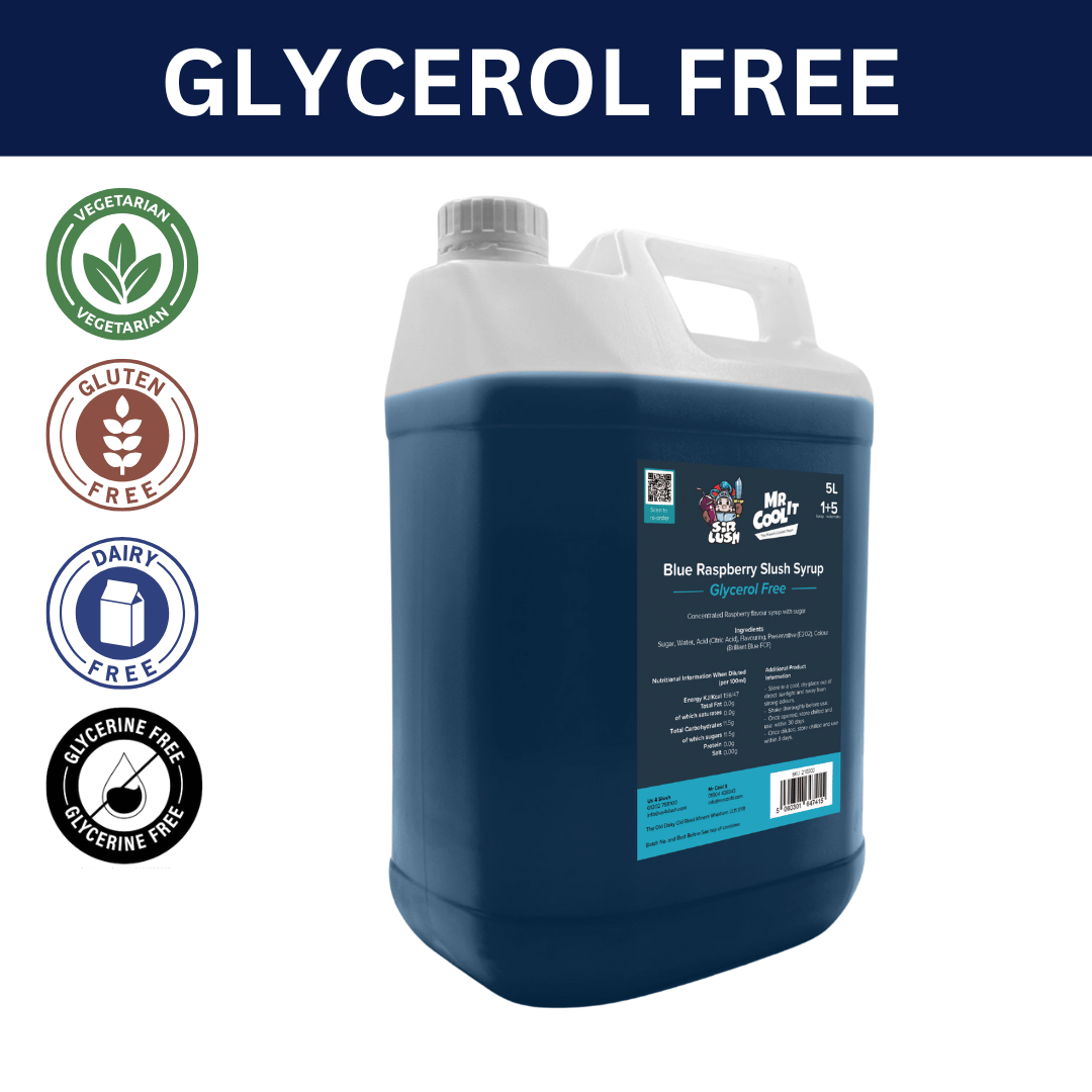 Glycerol Free Blue Raspberry Slush Syrup