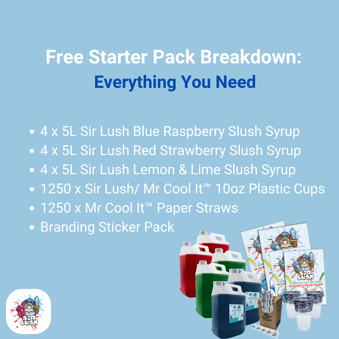 Sir-Lush Skyline Triple 3 x 10L Slush Machine - Free Starter Pack