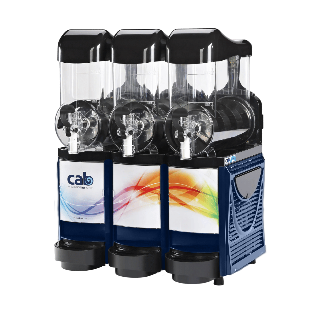 CAB Skyline 3 x 10L Slush Machine Blue/Black Plastic - Machine Only