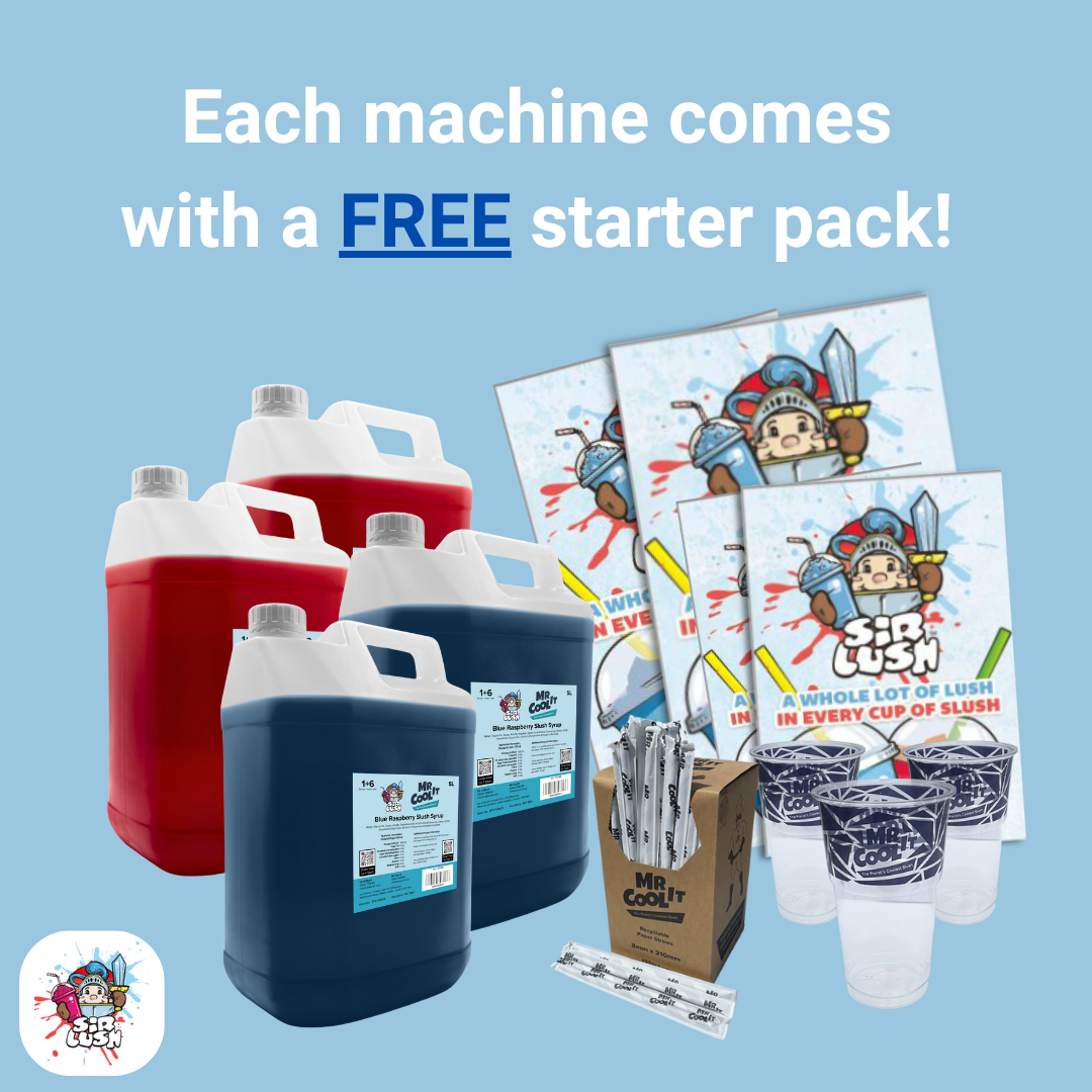 Sir-Lush Skyline Twin 2 x 10L Slush Machine - Free Starter Pack