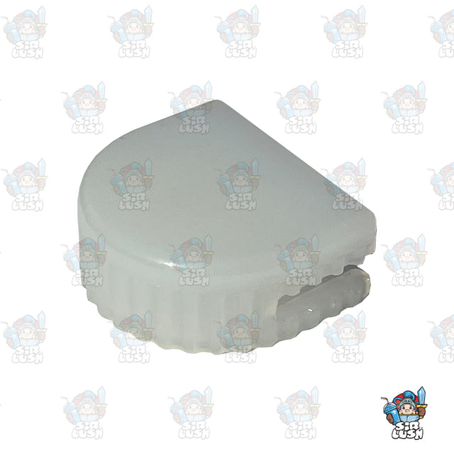 CAB Tap handle cap in white/clear plastic