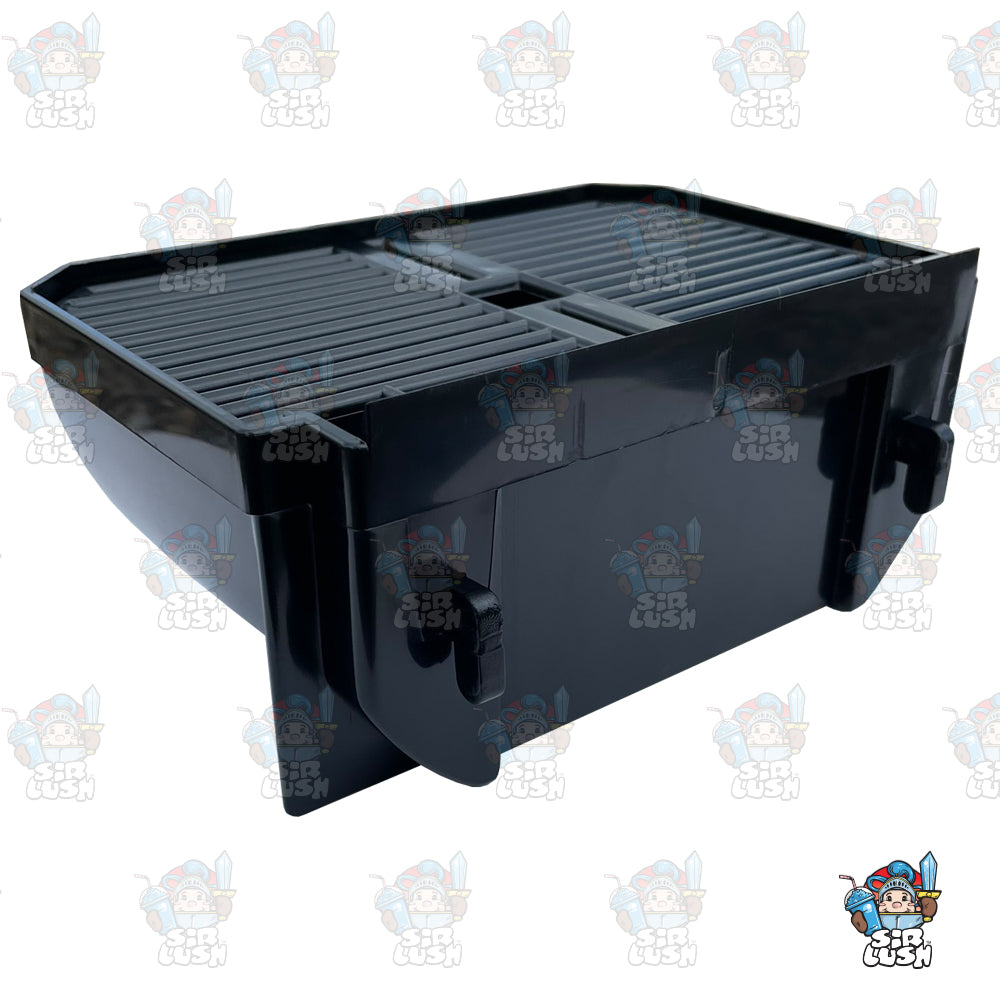 CAB 709B Black Drip trap for flat front panel slush machines