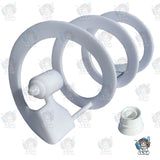 CAB 10L Spiral & Suction Cup Gasket in White