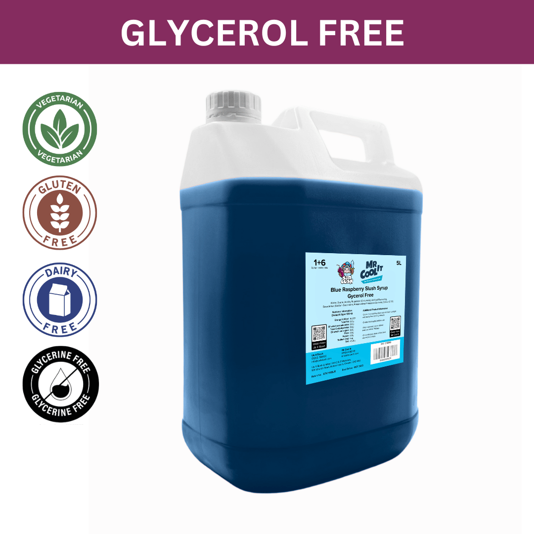 Glycerol Free Blue Raspberry Slush Syrup