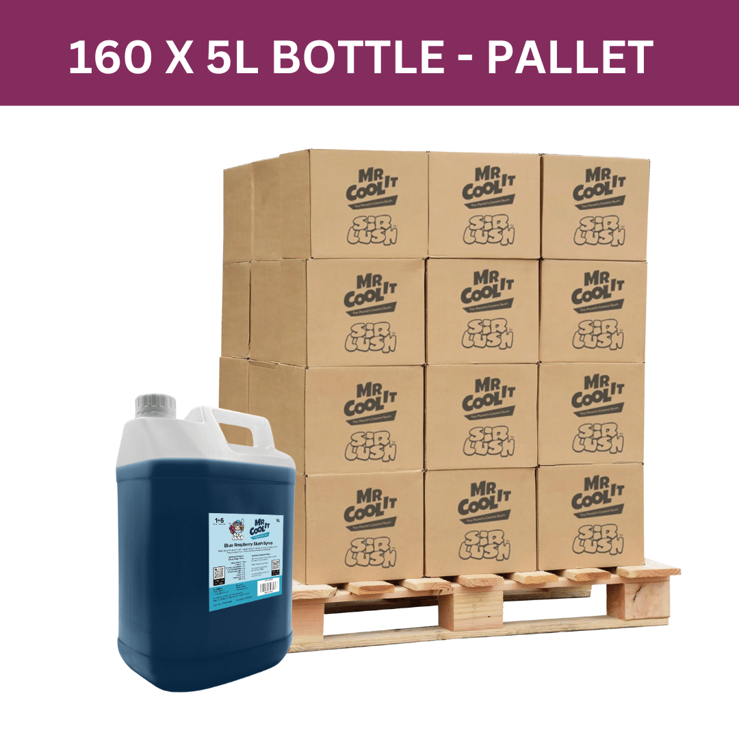 Pallet of Blue Raspberry Slush Syrup - £8.50 per 5L