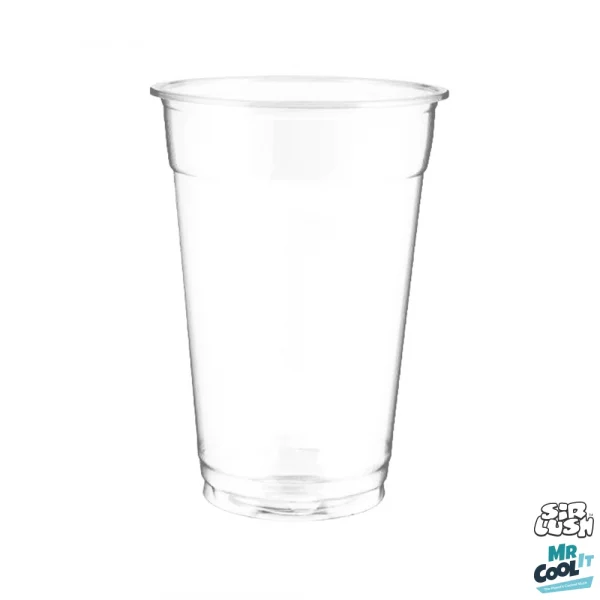 Plain clear PET plastic cups, avaialble in 10oz & 16oz