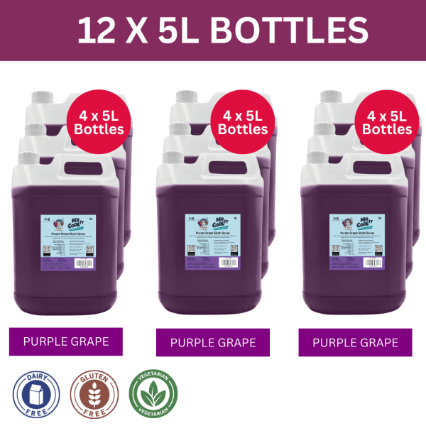 12-Pack of Purple Grape Slush Syrup