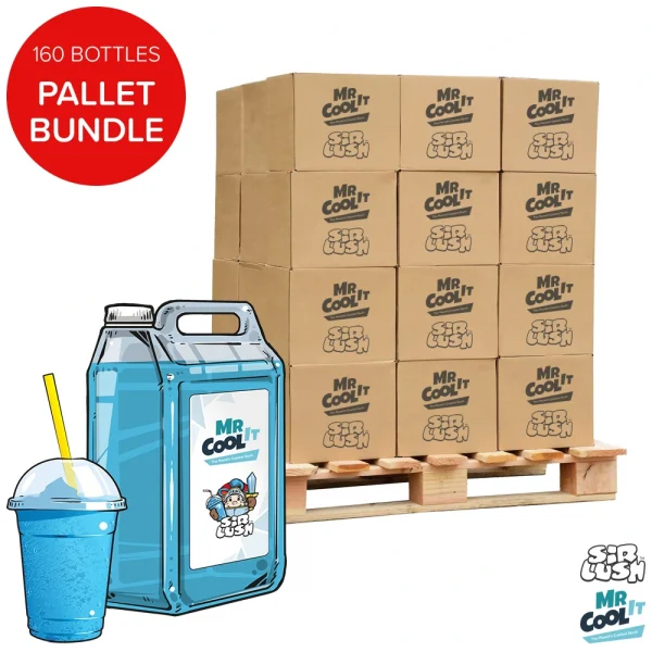 Pallet of Mr Cool It & Sir Lush Syrup - Blue Raspberry flavour